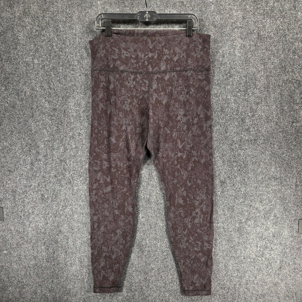 Lululemon Align High-Rise Pant 28" Women Size 16 Hideaway Camo Nulu Athleisure